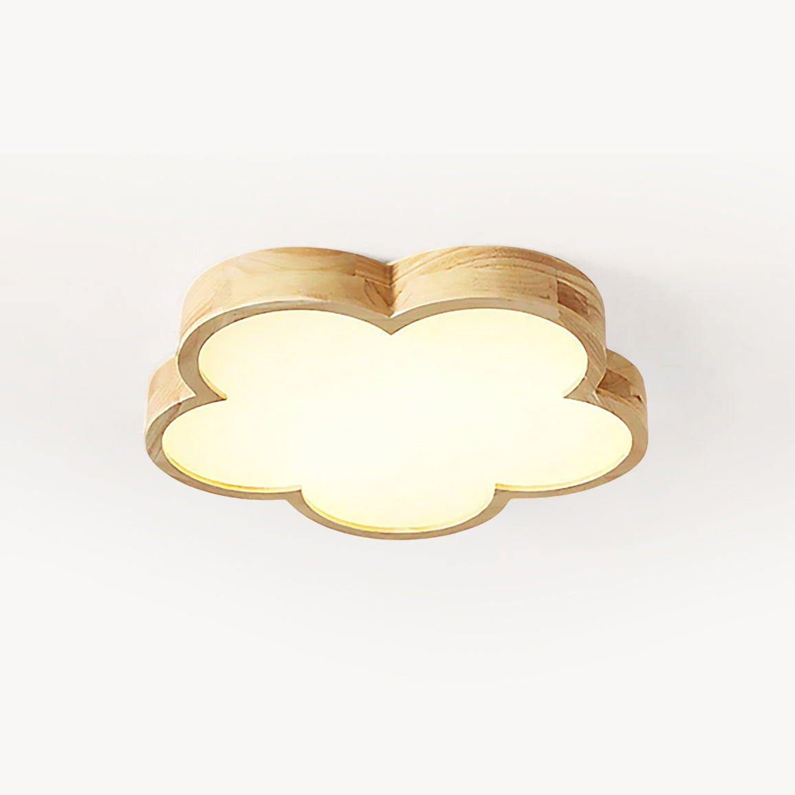 木製の花の天井ランプ