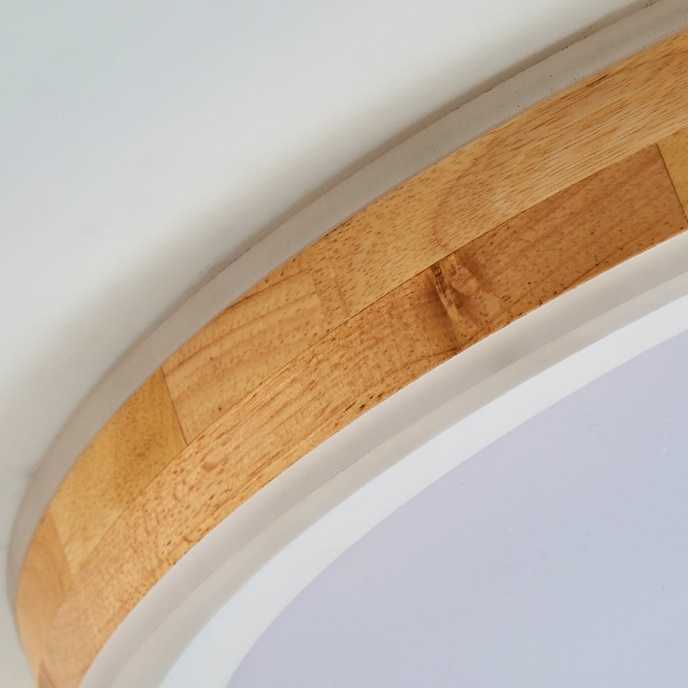 レトロな木製LED寝室用シーリングライト