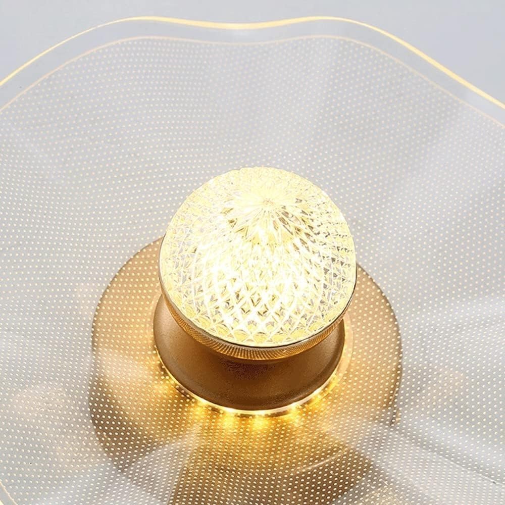 リビングルームに最適な、現代的なゴールドの豪華なLEDシーリングライト