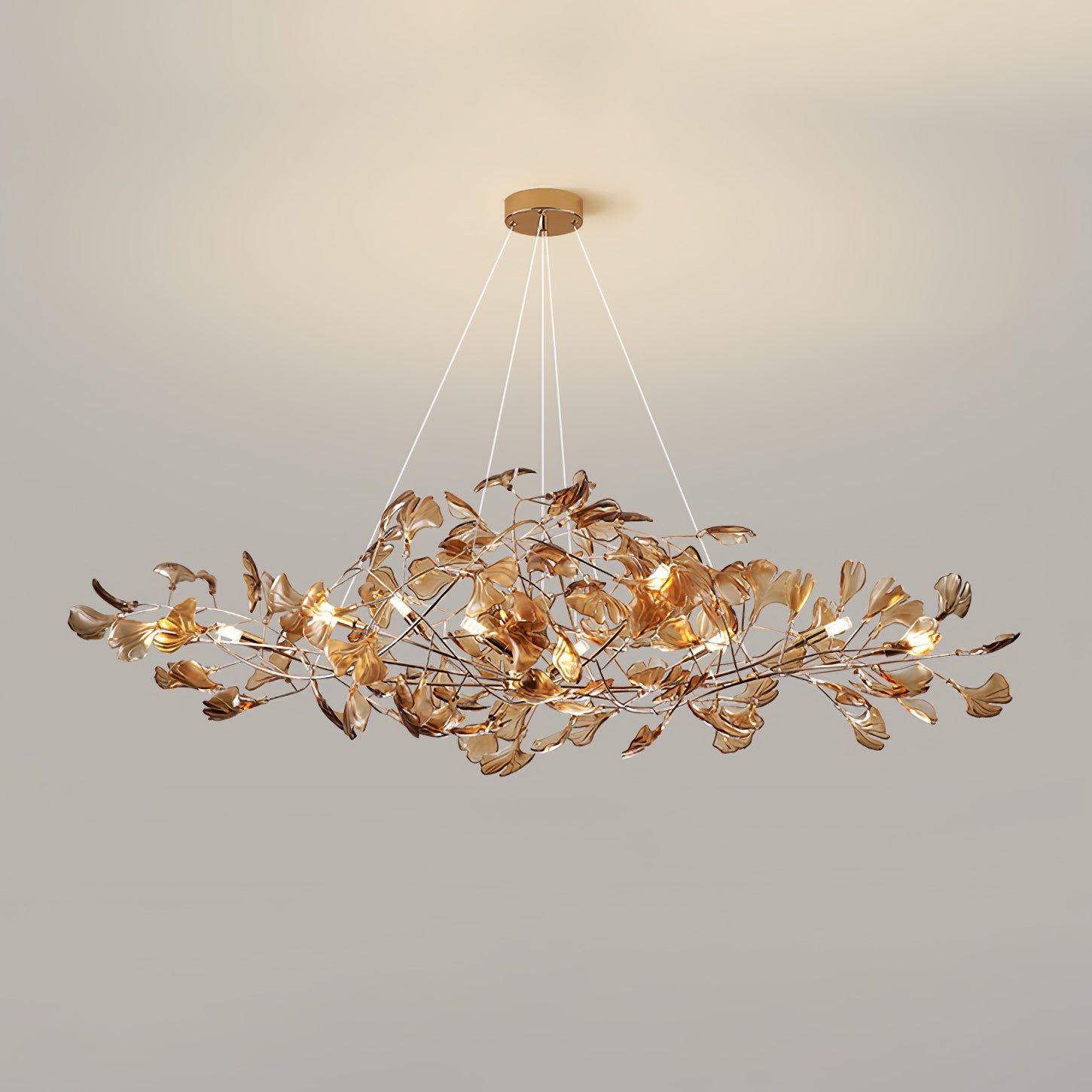 Acrylic Gingko Chandelier