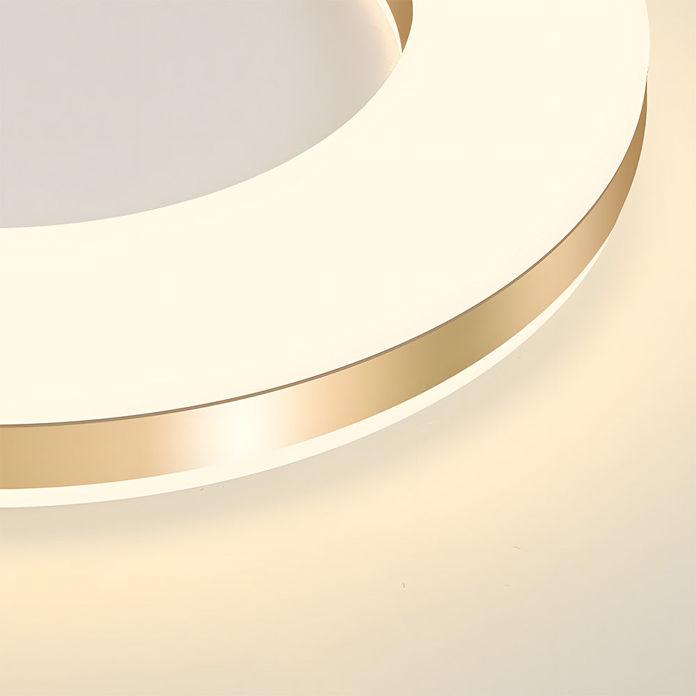 北欧風ゴールドアイアン調光LEDシーリングライト（リビングルーム用）