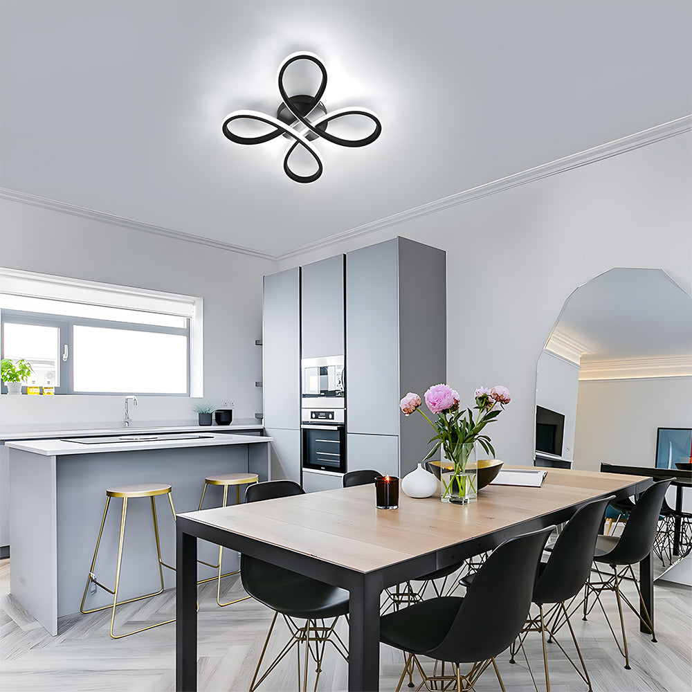 寝室に最適なモダンでクリエイティブな鉄製LEDシーリングライト