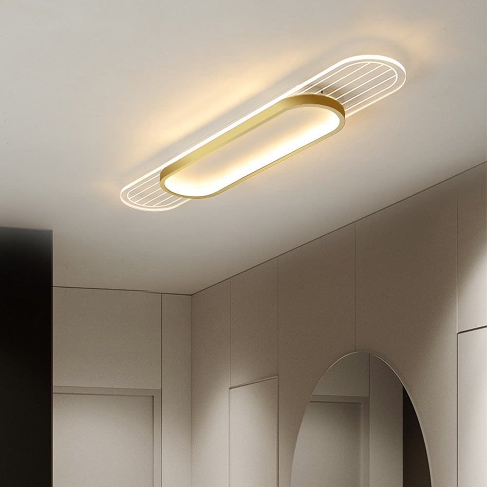 現代的な鉄製のリビングルーム用フラッシュマウントLEDシーリングライト