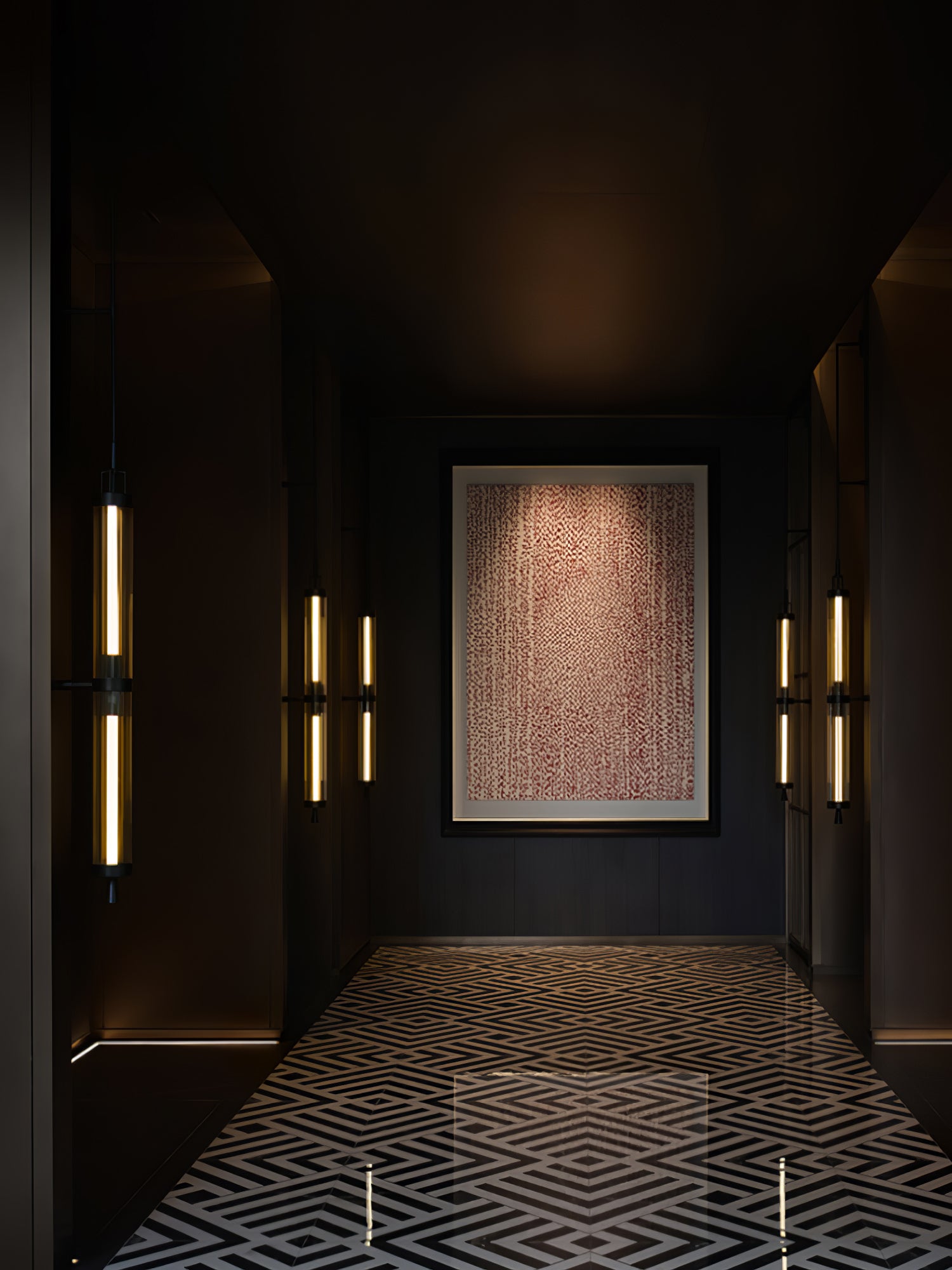 垂直壁取り付け用燭台