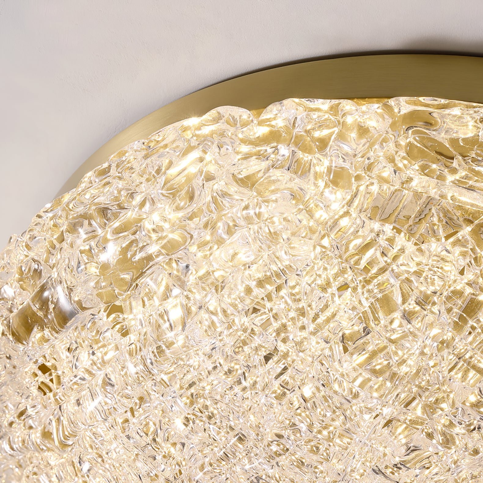 Crystal Wave Ceiling Light