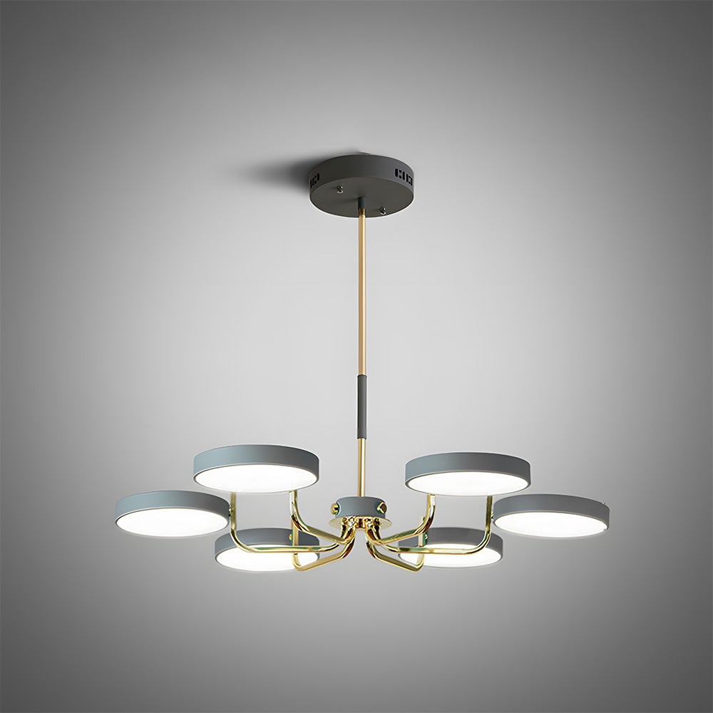 北欧風クリエイティブアイアンリビングルームLEDシーリングライト