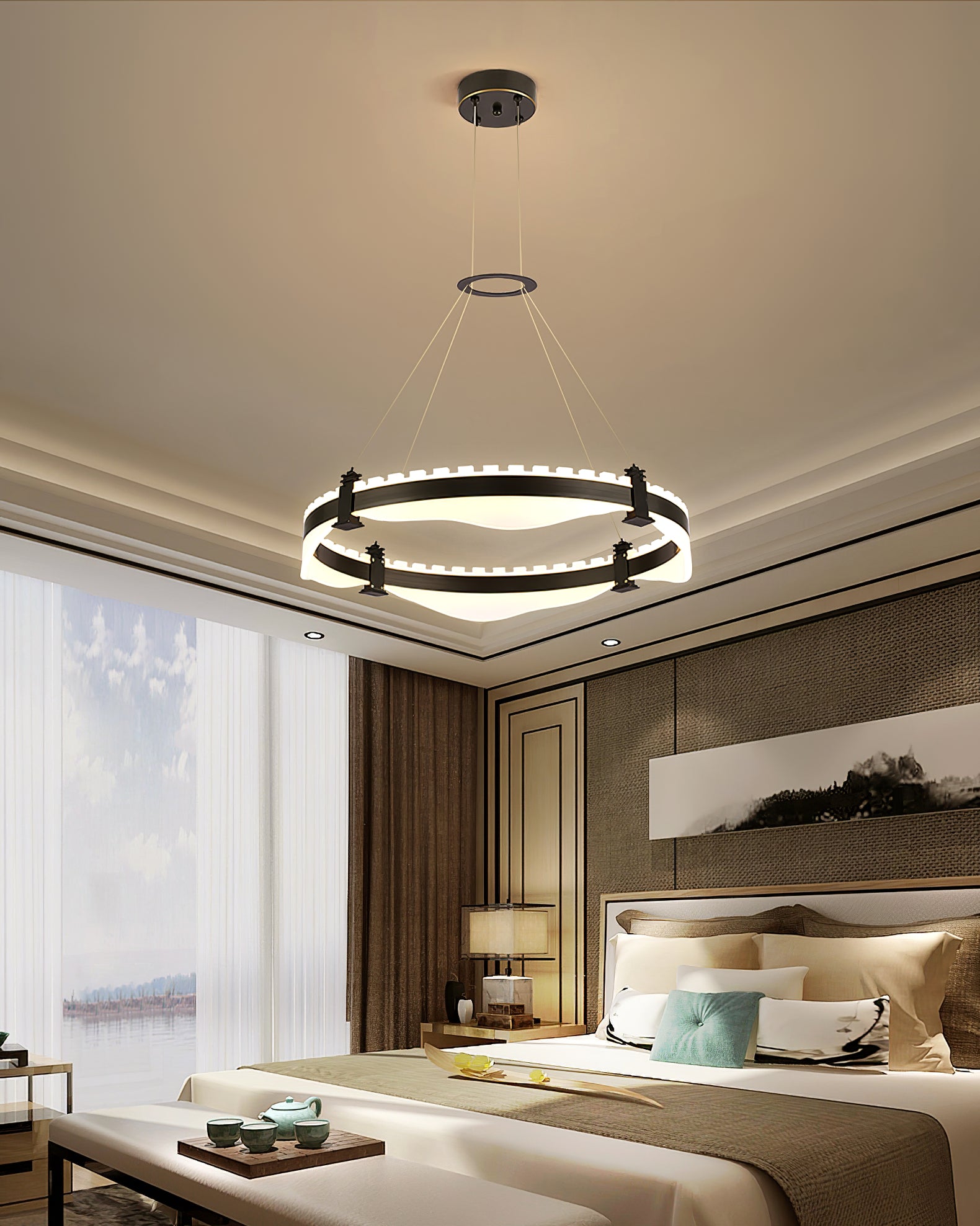 Ring Metallic Chandelier