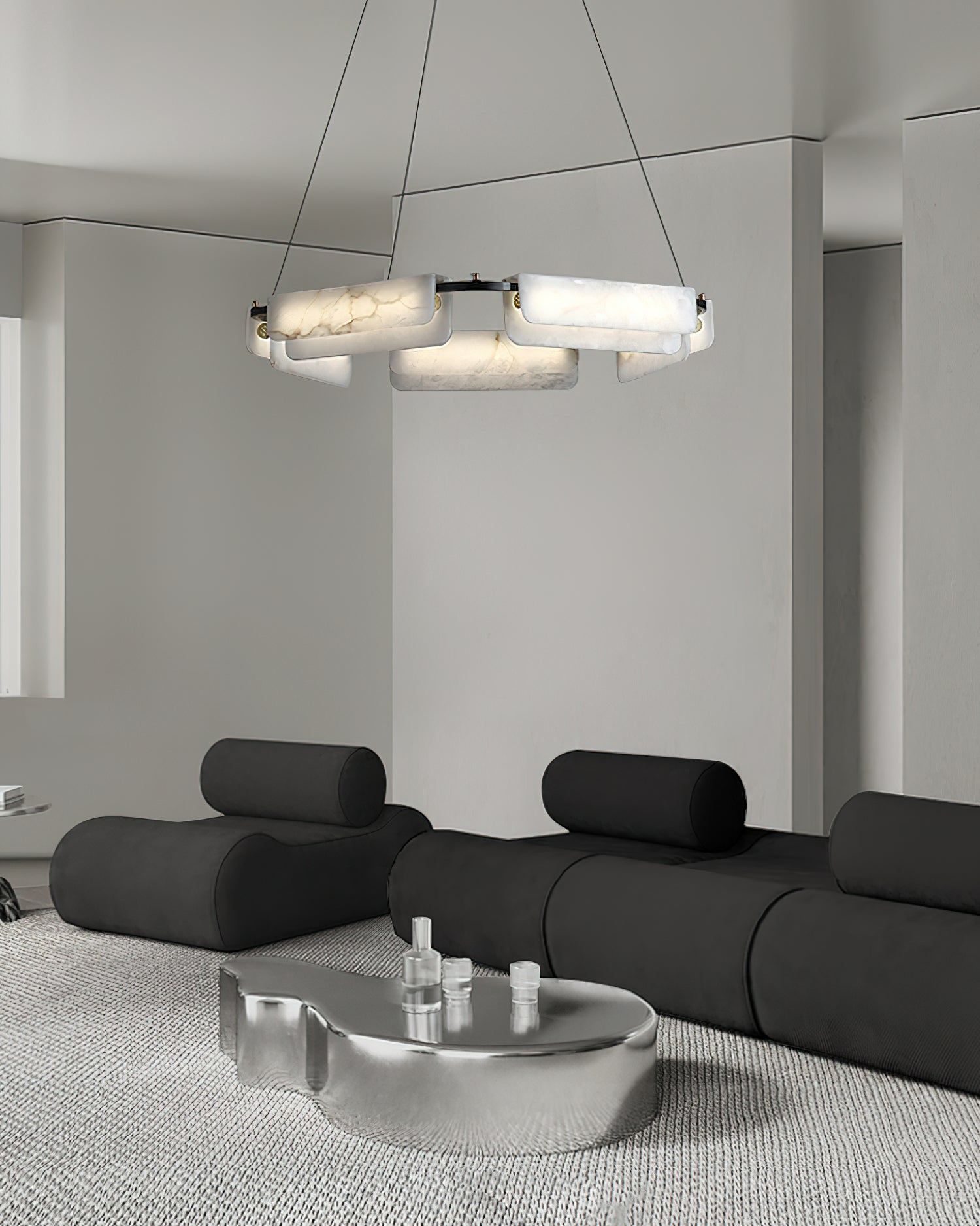 Delia Alabaster Chandelier