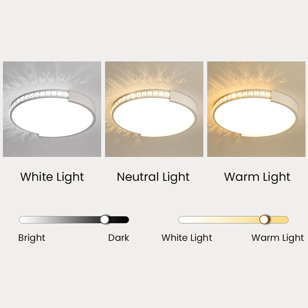 リビングルームに最適なモダンな鉄製LEDシーリングライト