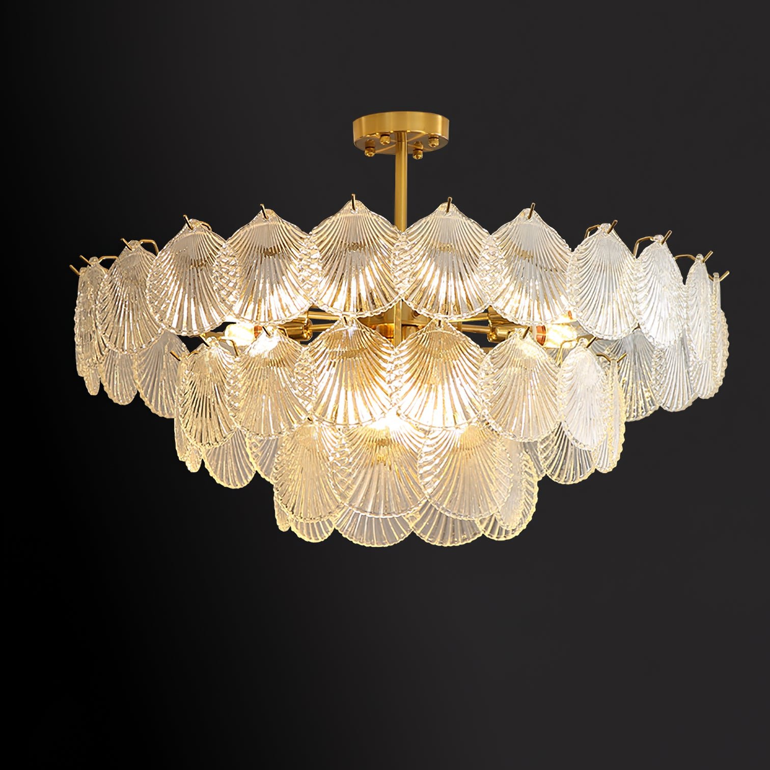 Shell Glass chandelier