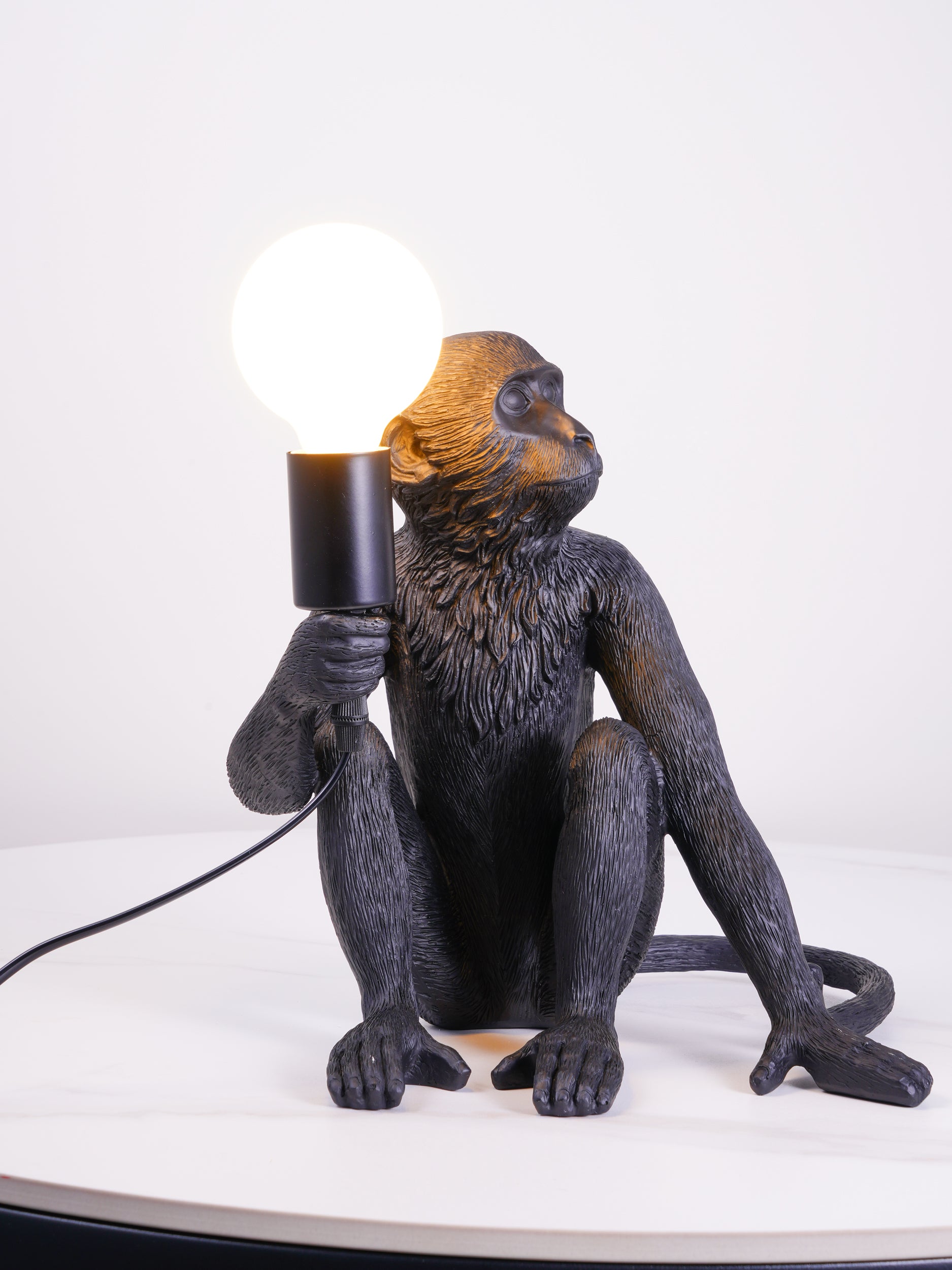Monkey Resin Table Lamp