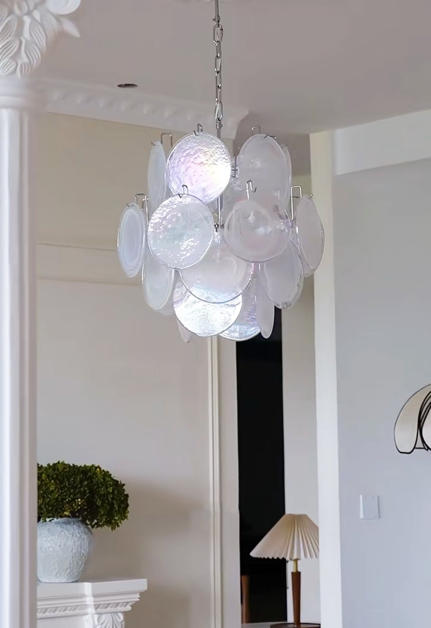 Loire Valley Glass Chandelier