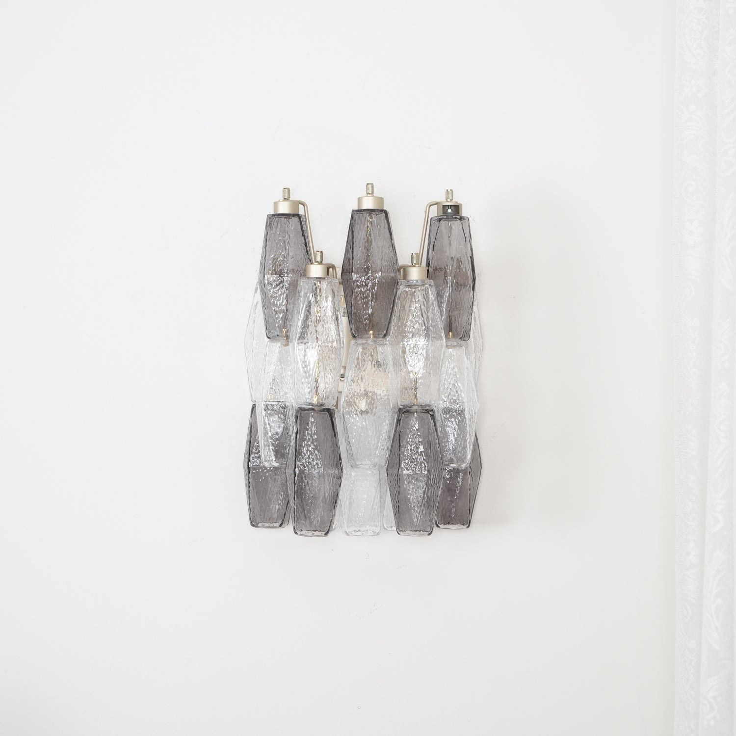 ムラーノ菱形ガラスウォールランプ