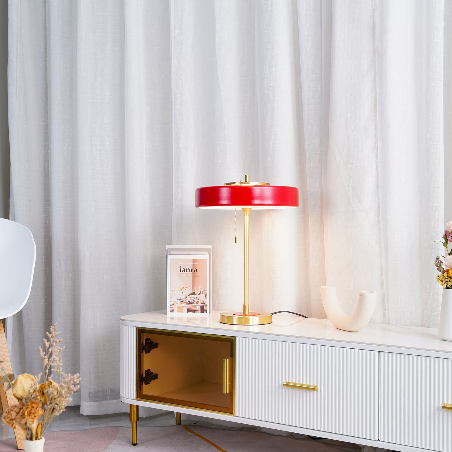 回転テーブルランプ