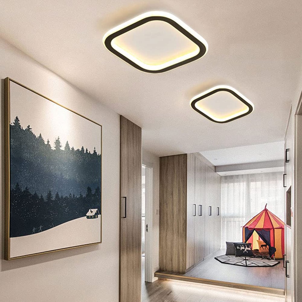 寝室に最適なモダンな鉄製LEDシーリングライト