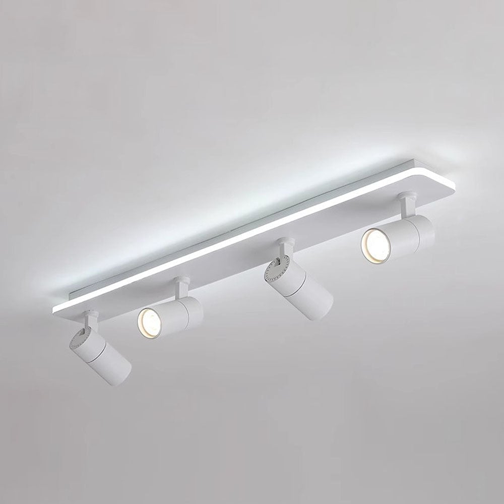 キッチン用のシンプルなトラック天井（白黒）