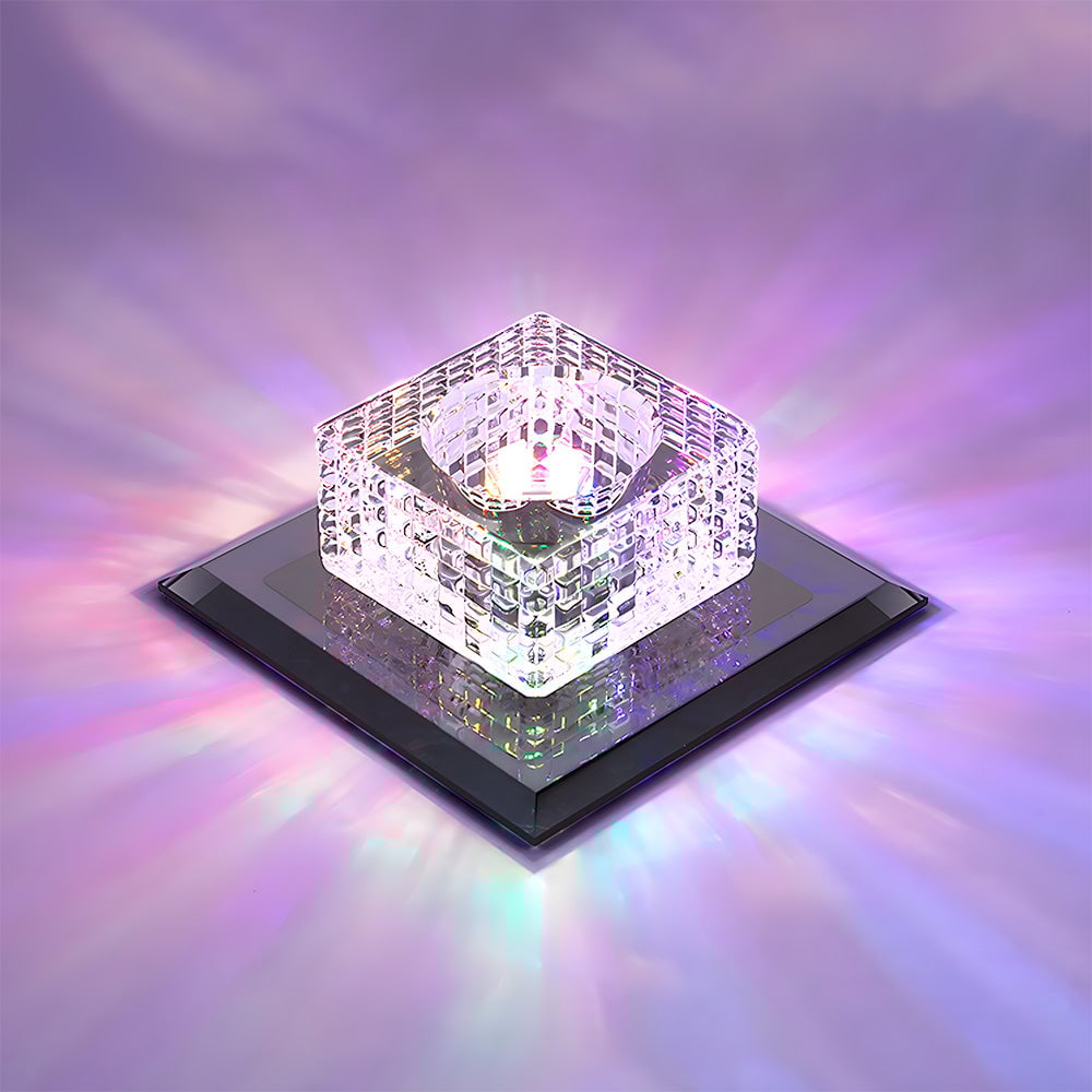 ミニマリストクリスタルブラックLED廊下天井照明