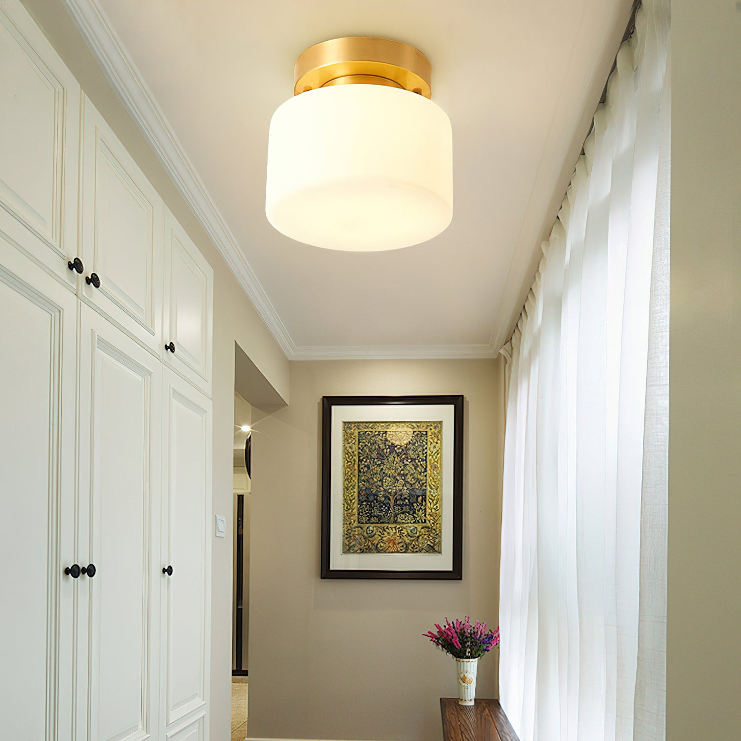 Tatum Glass Ceiling Light