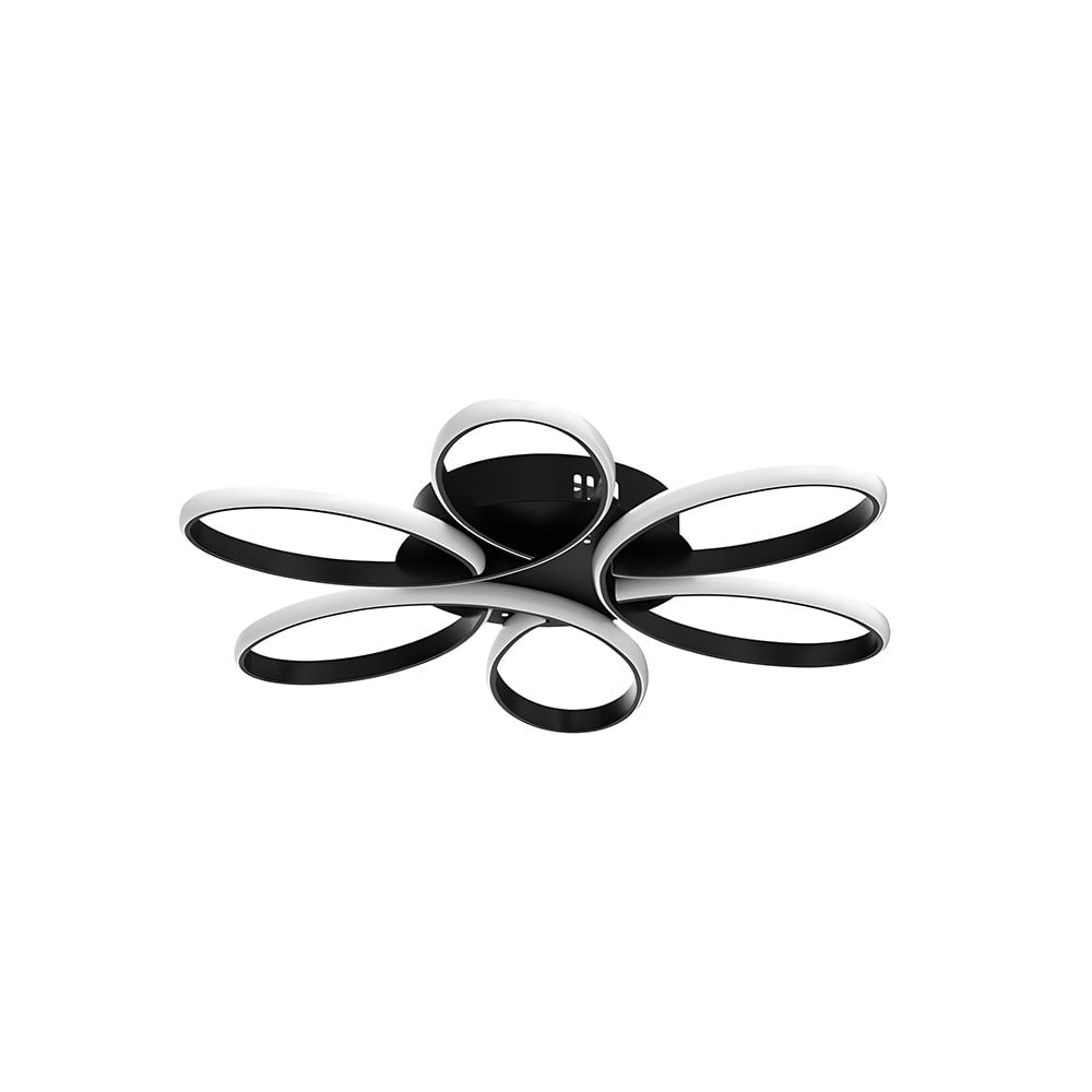 ミニマリストな花びら型メタルLEDリビングルームシーリングライト