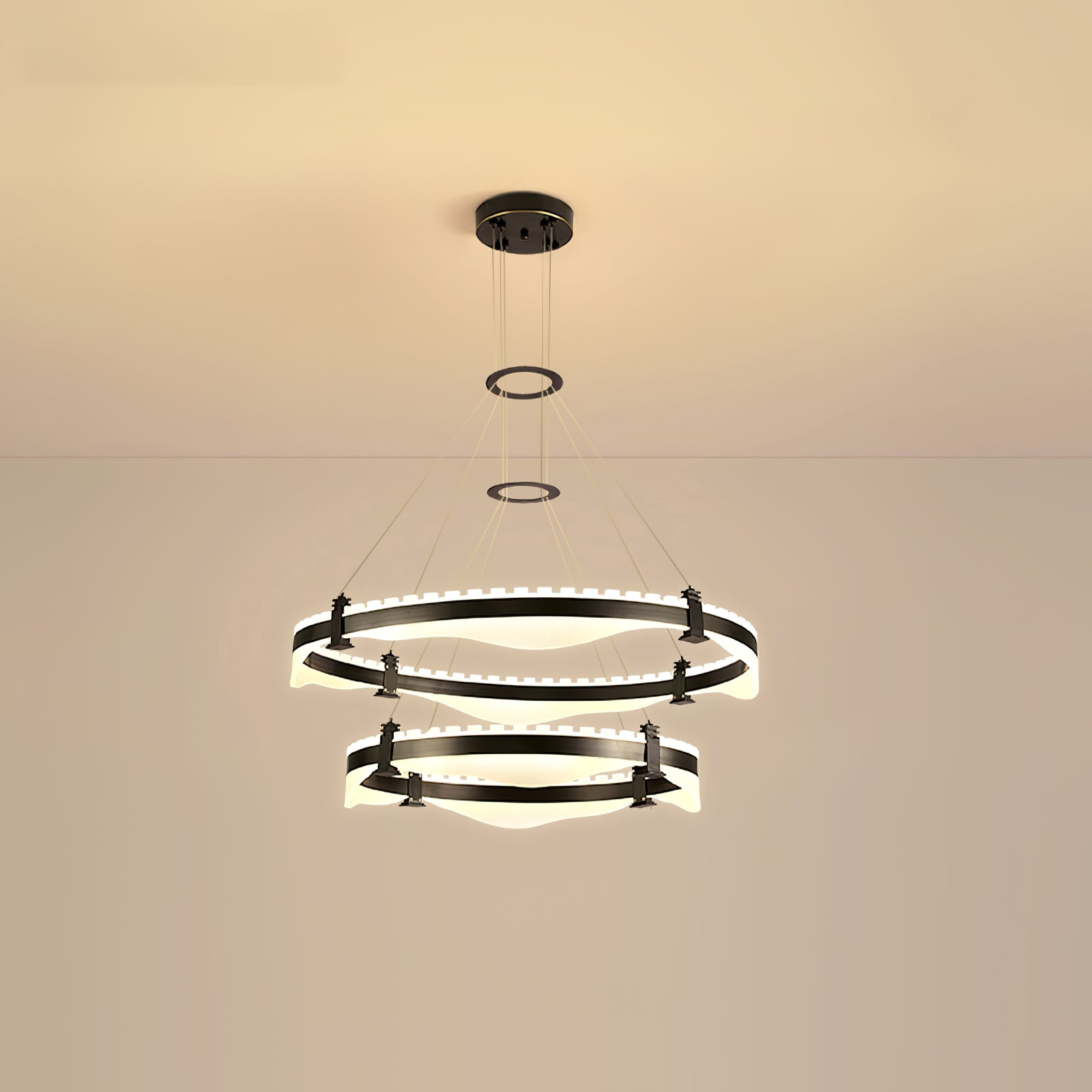 Ring Metallic Chandelier
