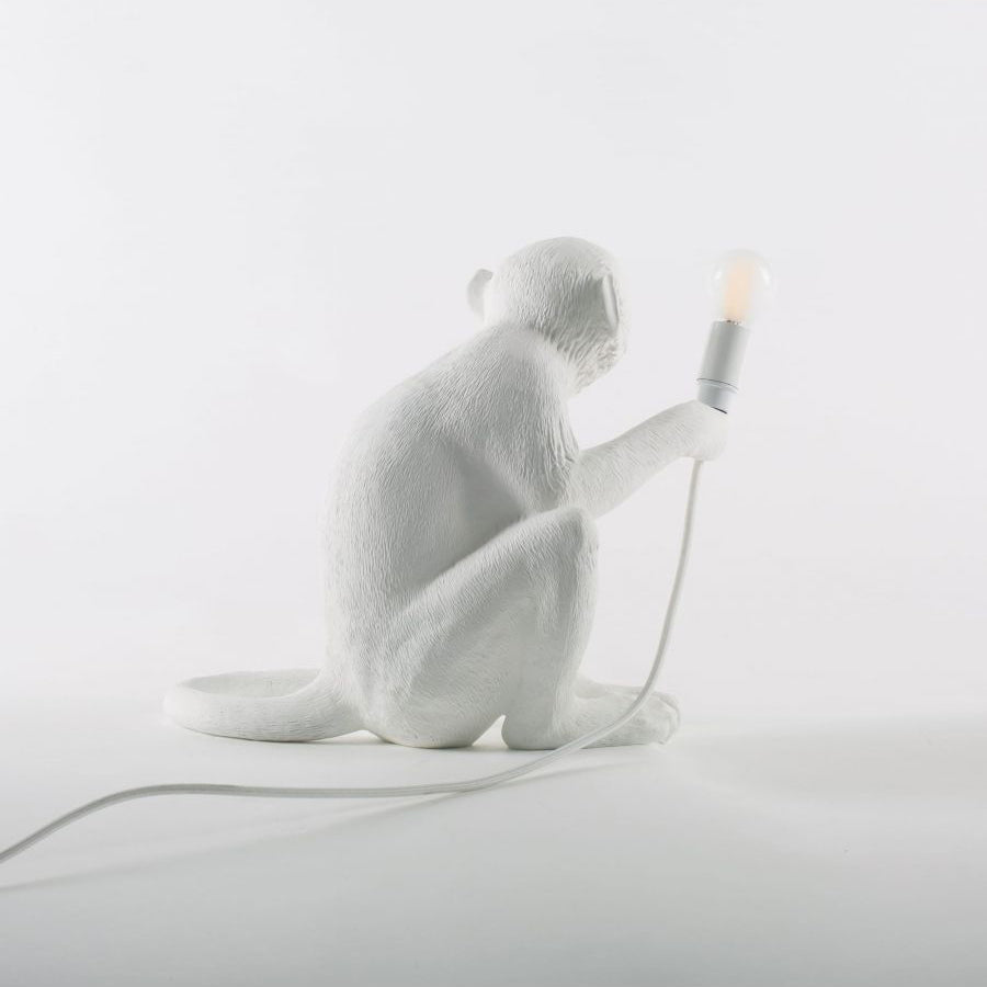 Monkey Resin Table Lamp