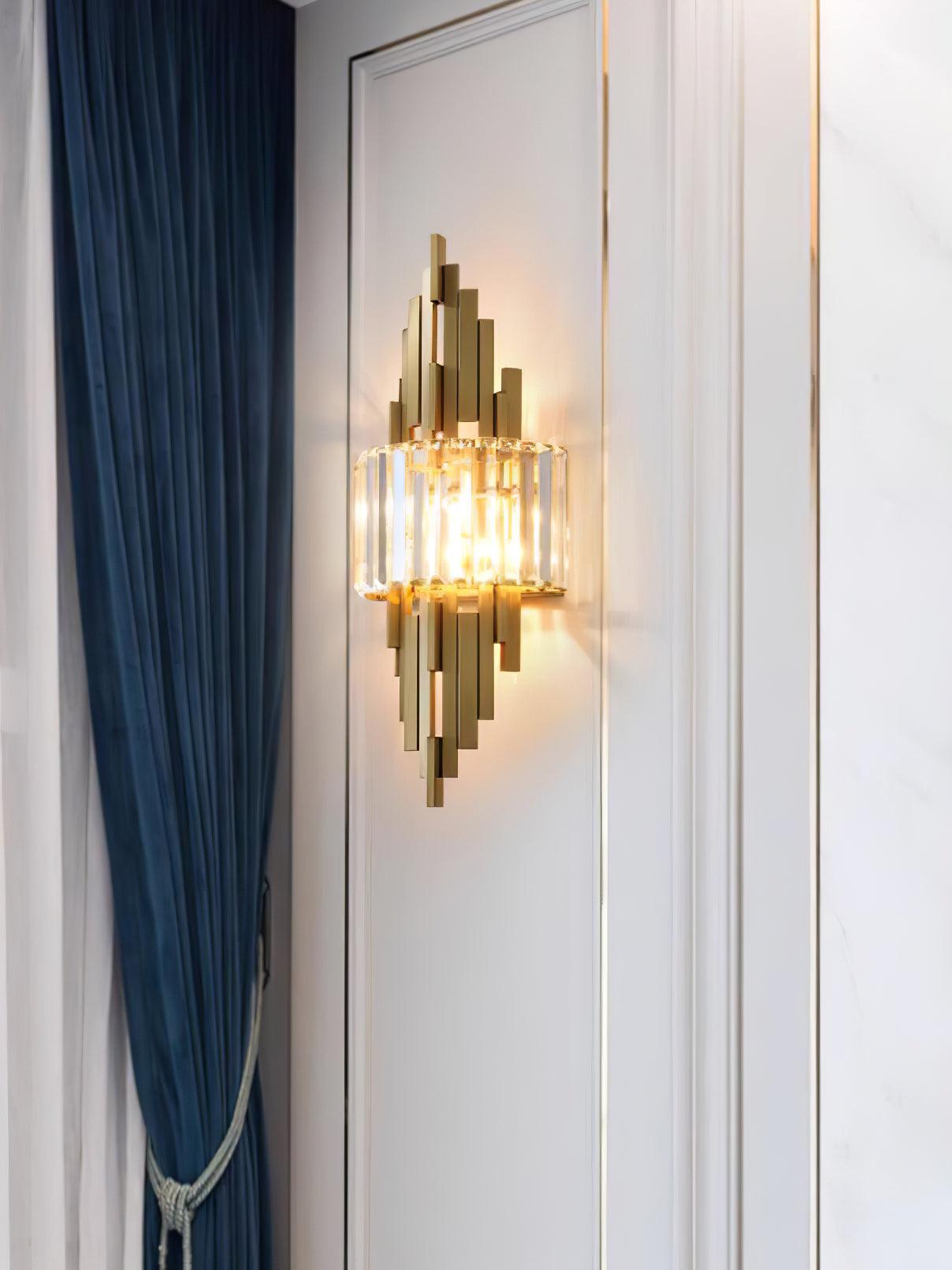 キューブクリスタルウォールランプ