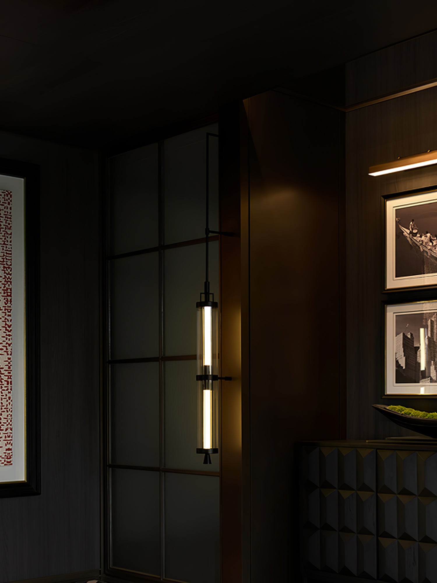 垂直壁取り付け用燭台