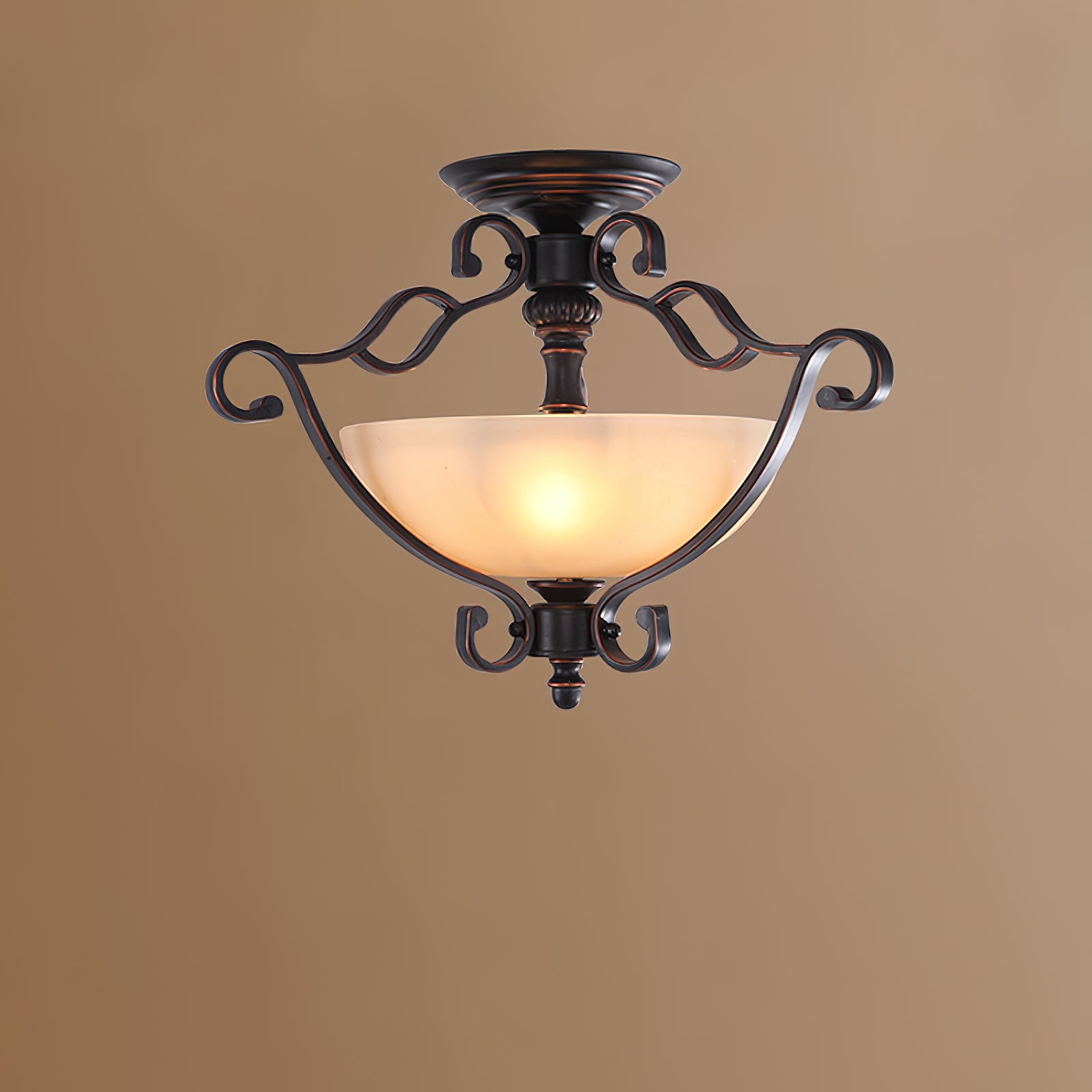 レトロポーチアイアンシーリングランプ