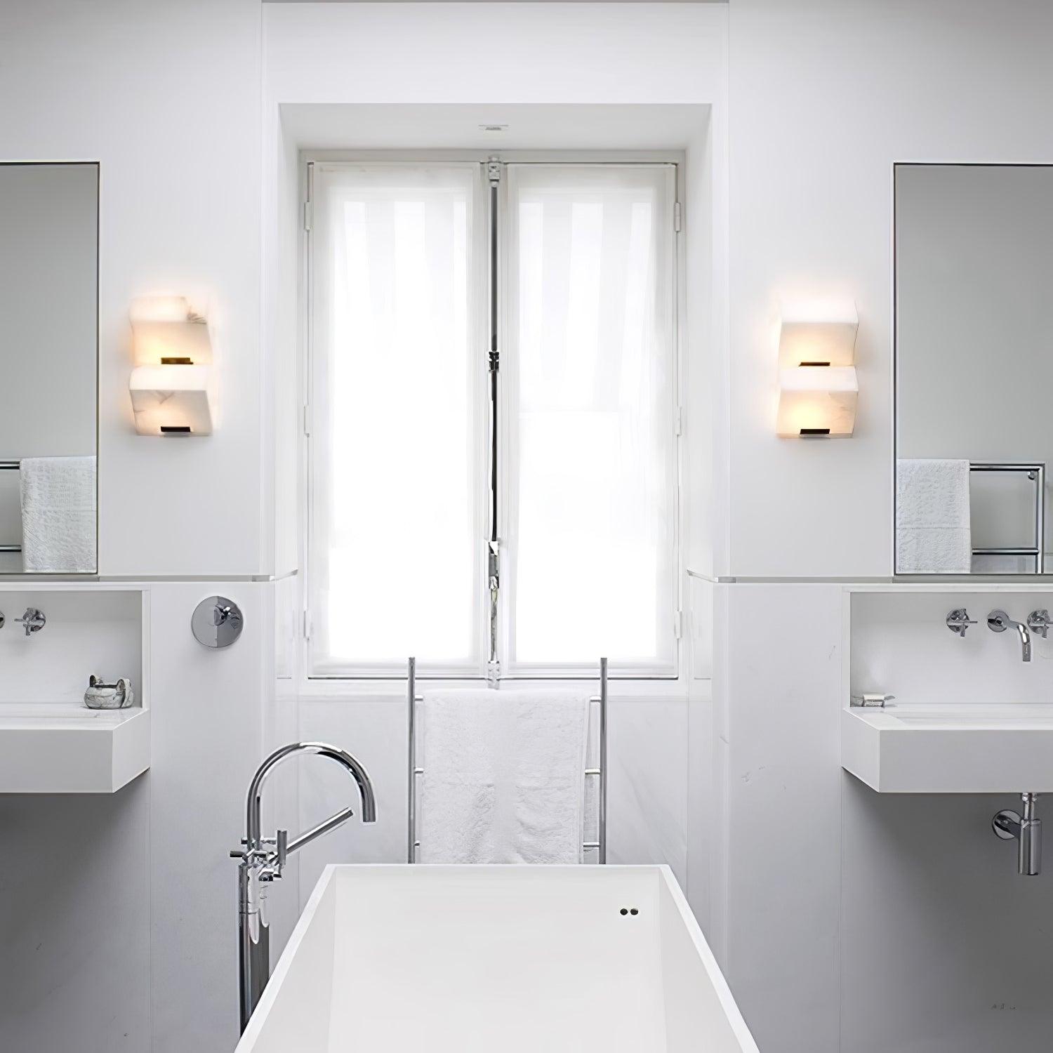 アラバスター階段ウォールランプ