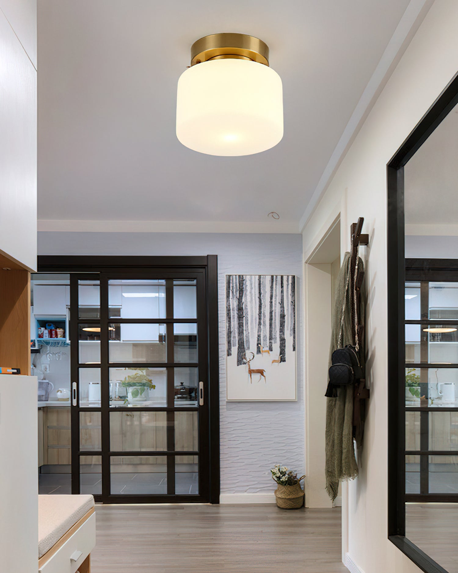 Tatum Glass Ceiling Light