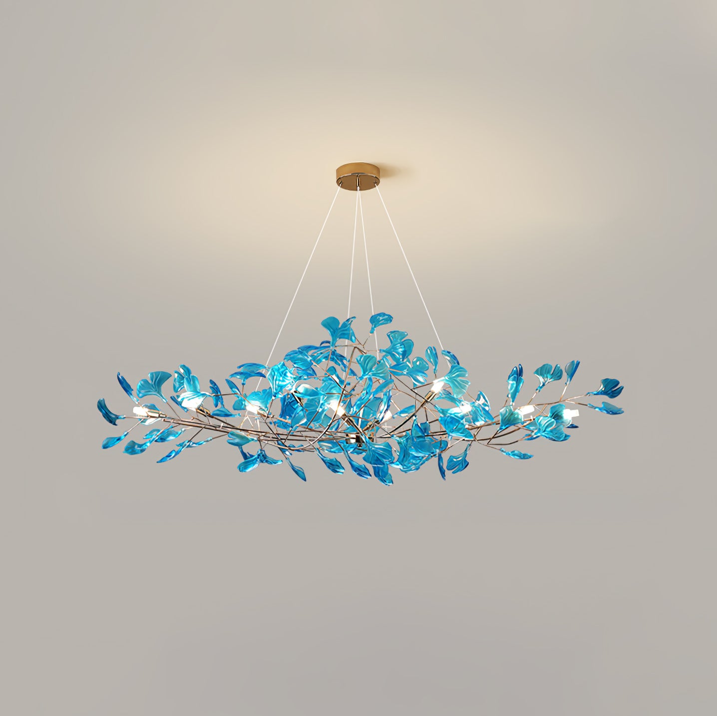 Acrylic Gingko Chandelier