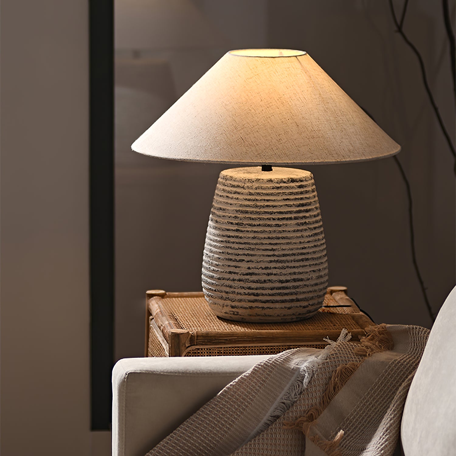 Koa Table Lamp
