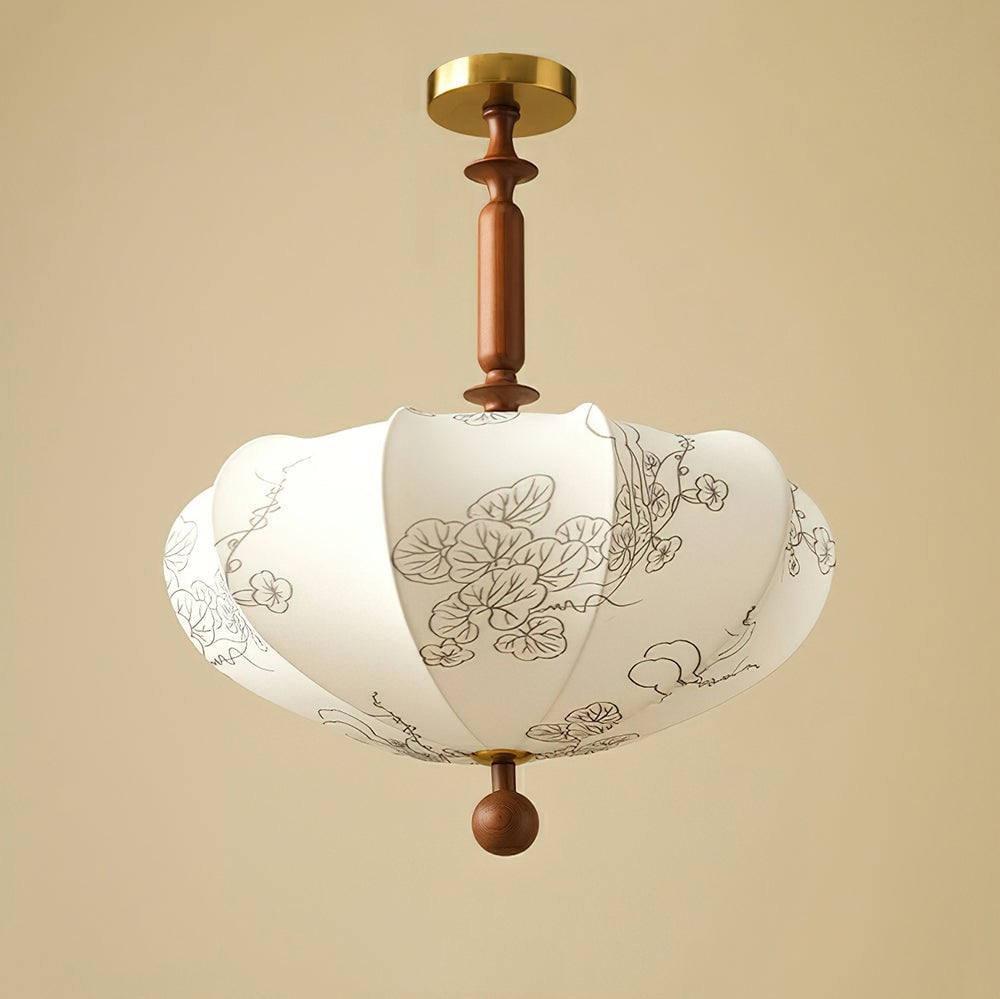 Floral Patterned Ceiling Light