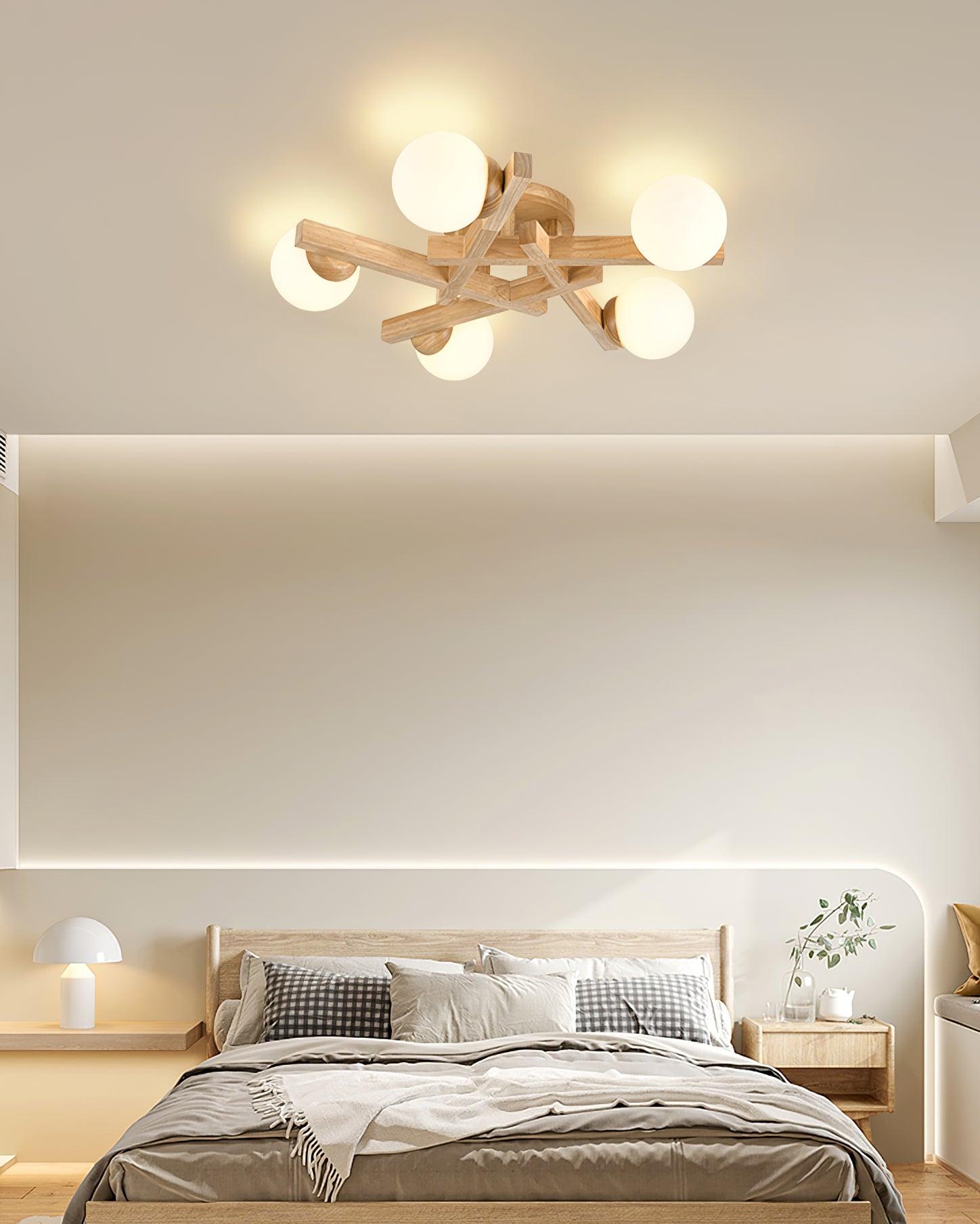 Wood Orin Ceiling Light