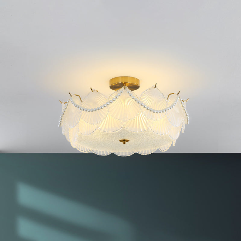 シェルガラスシャンデリア