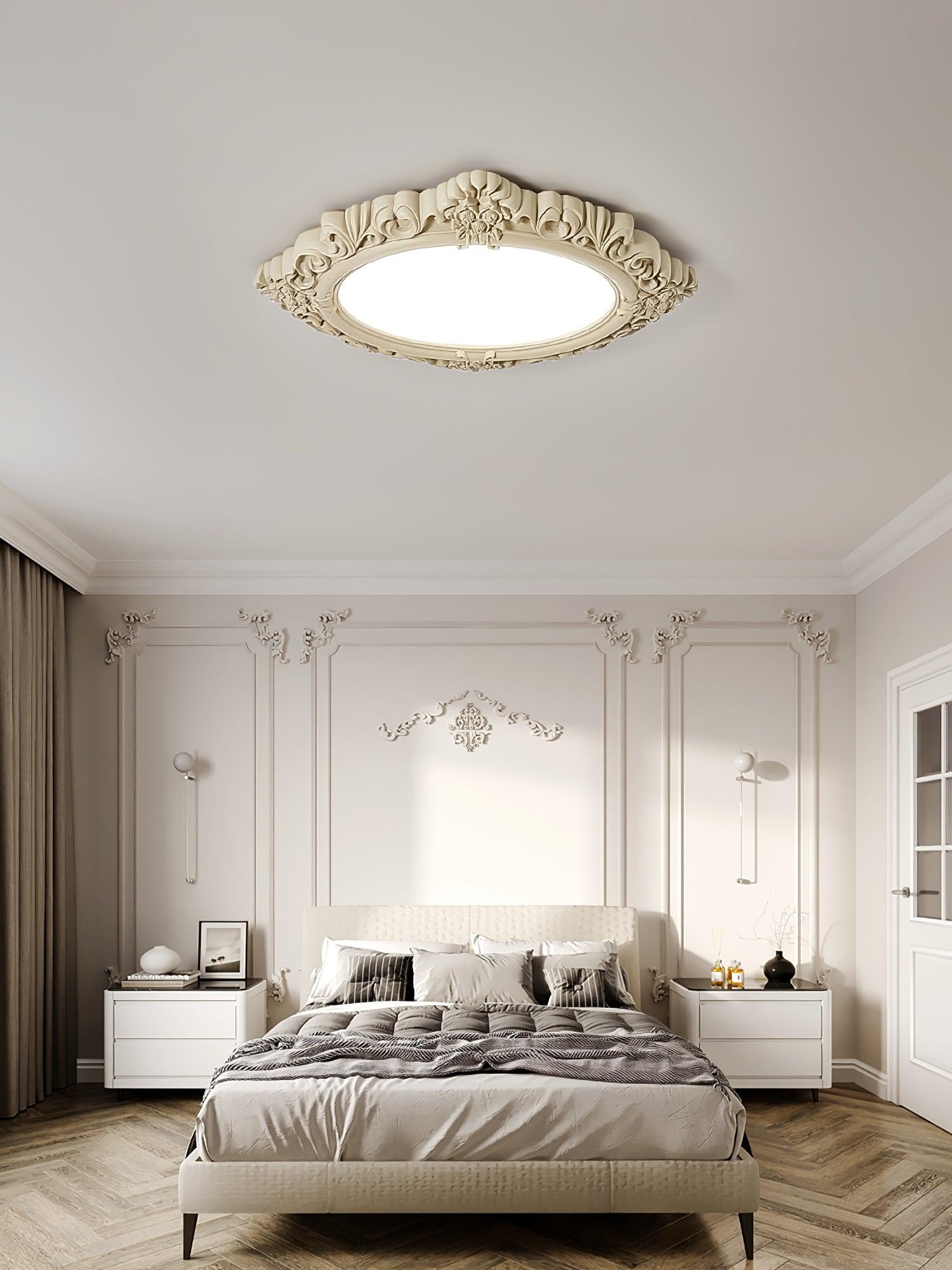 彫刻樹脂シーリングランプ