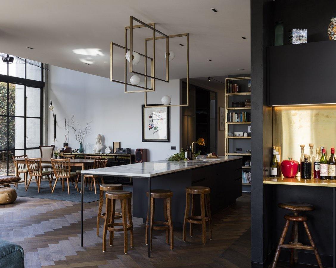 モンドリアンガラスシーリングライト