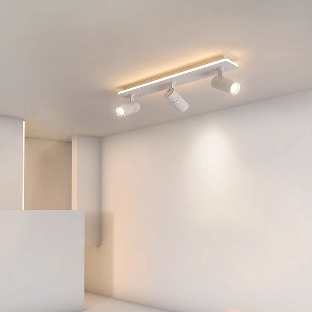 キッチン用のシンプルなトラック天井（白黒）