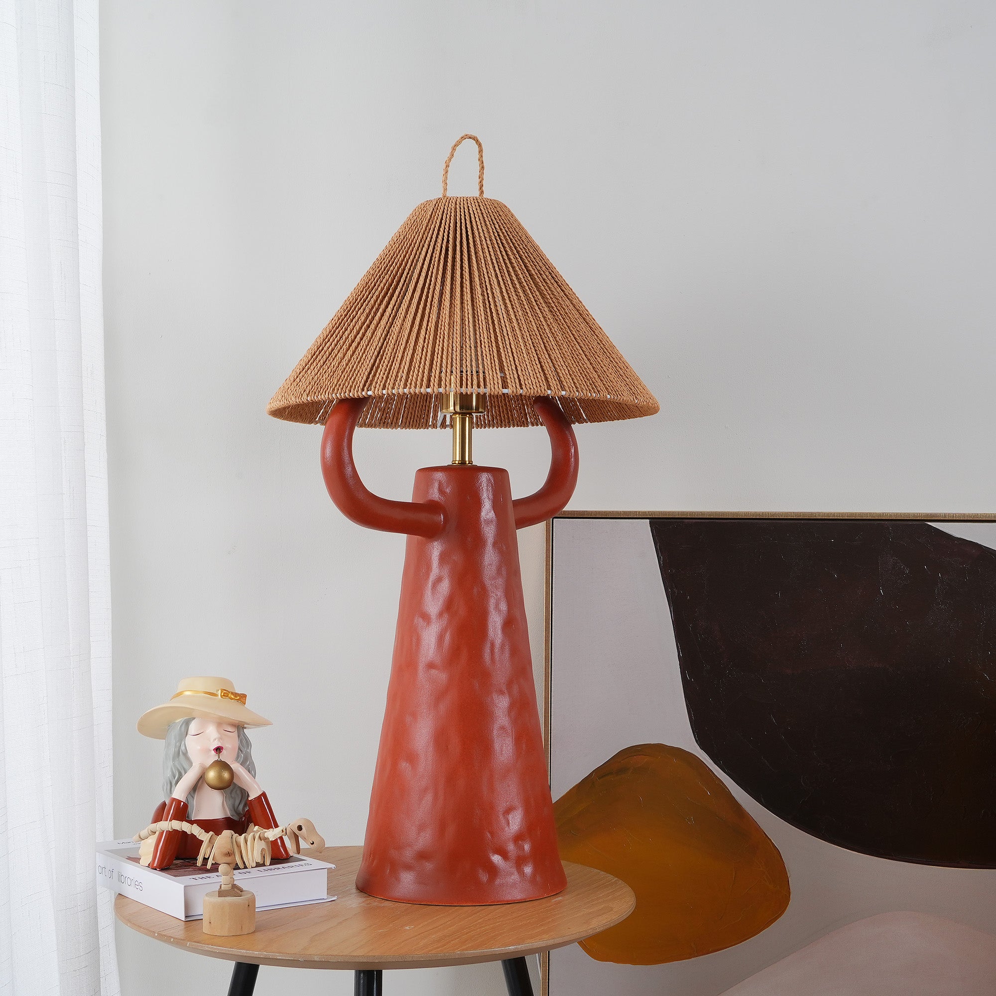 Ceramic Twine Bedroom Table Lamp