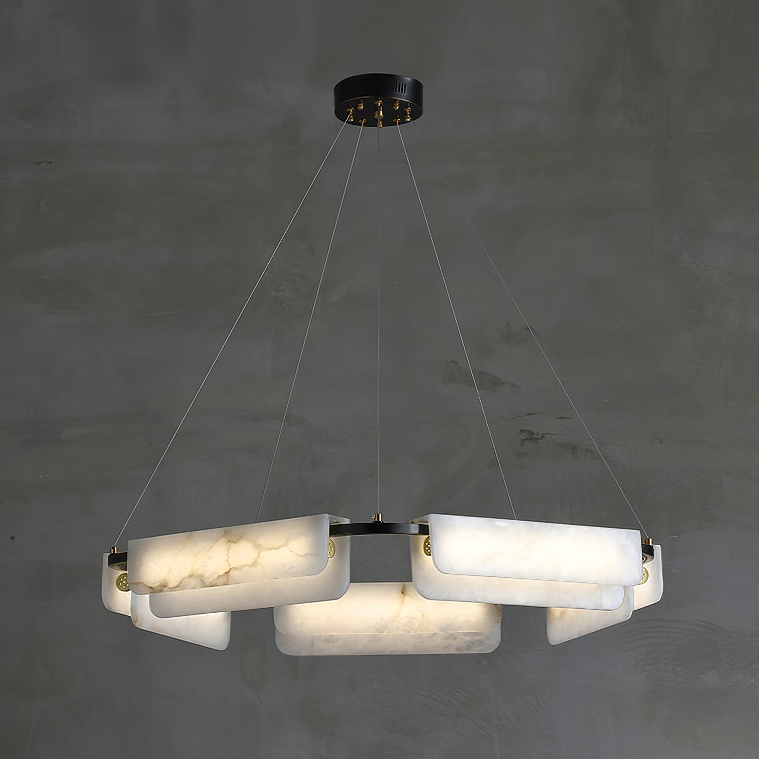Delia Alabaster Chandelier