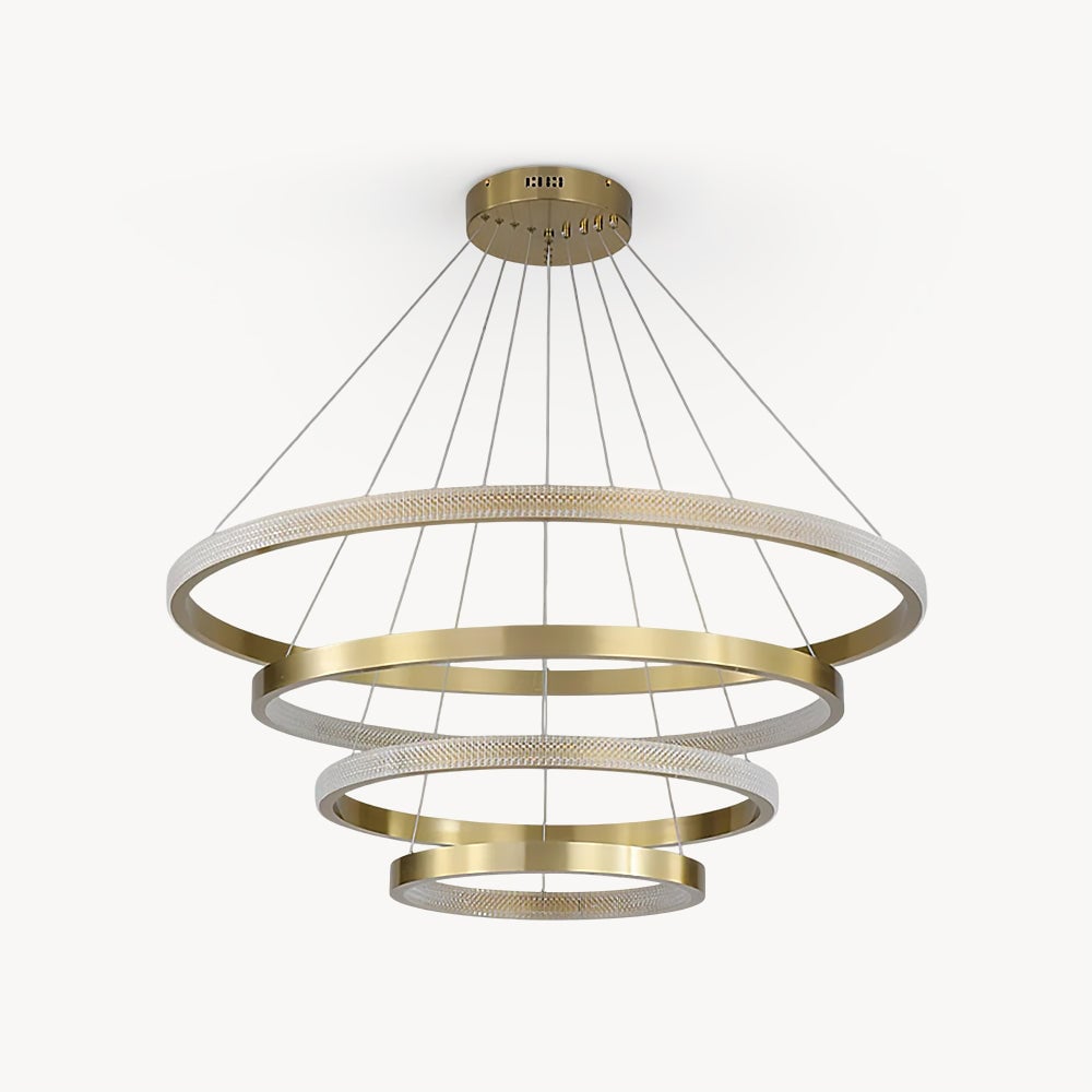 Ring Art Stairwell Chandelier