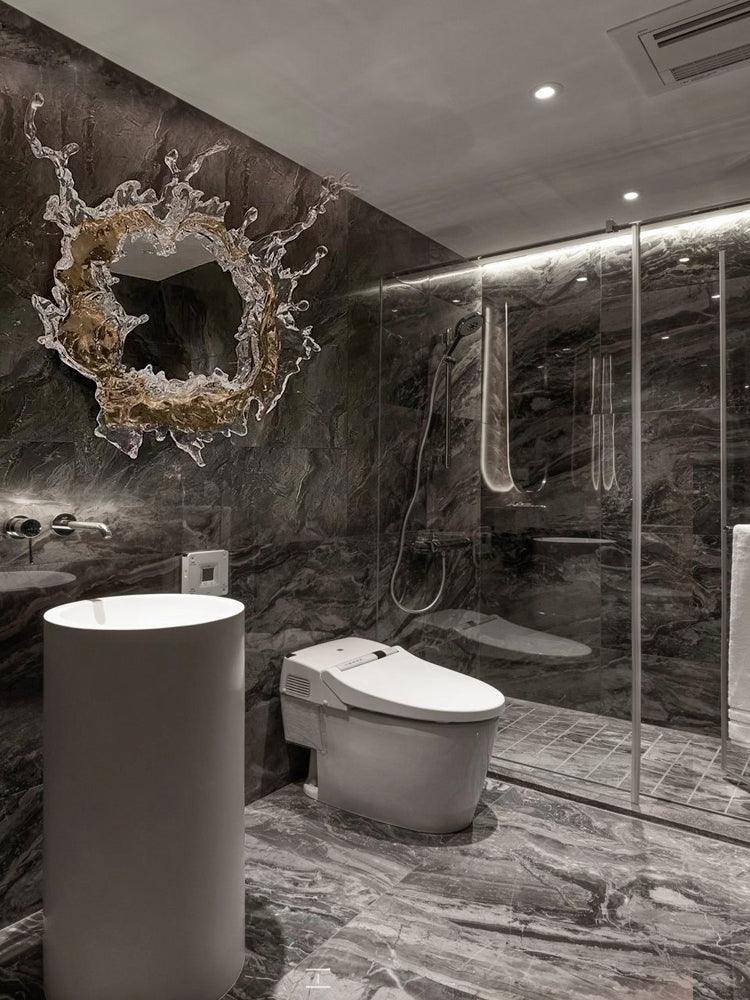 ウォータードロップミラーウォールランプ