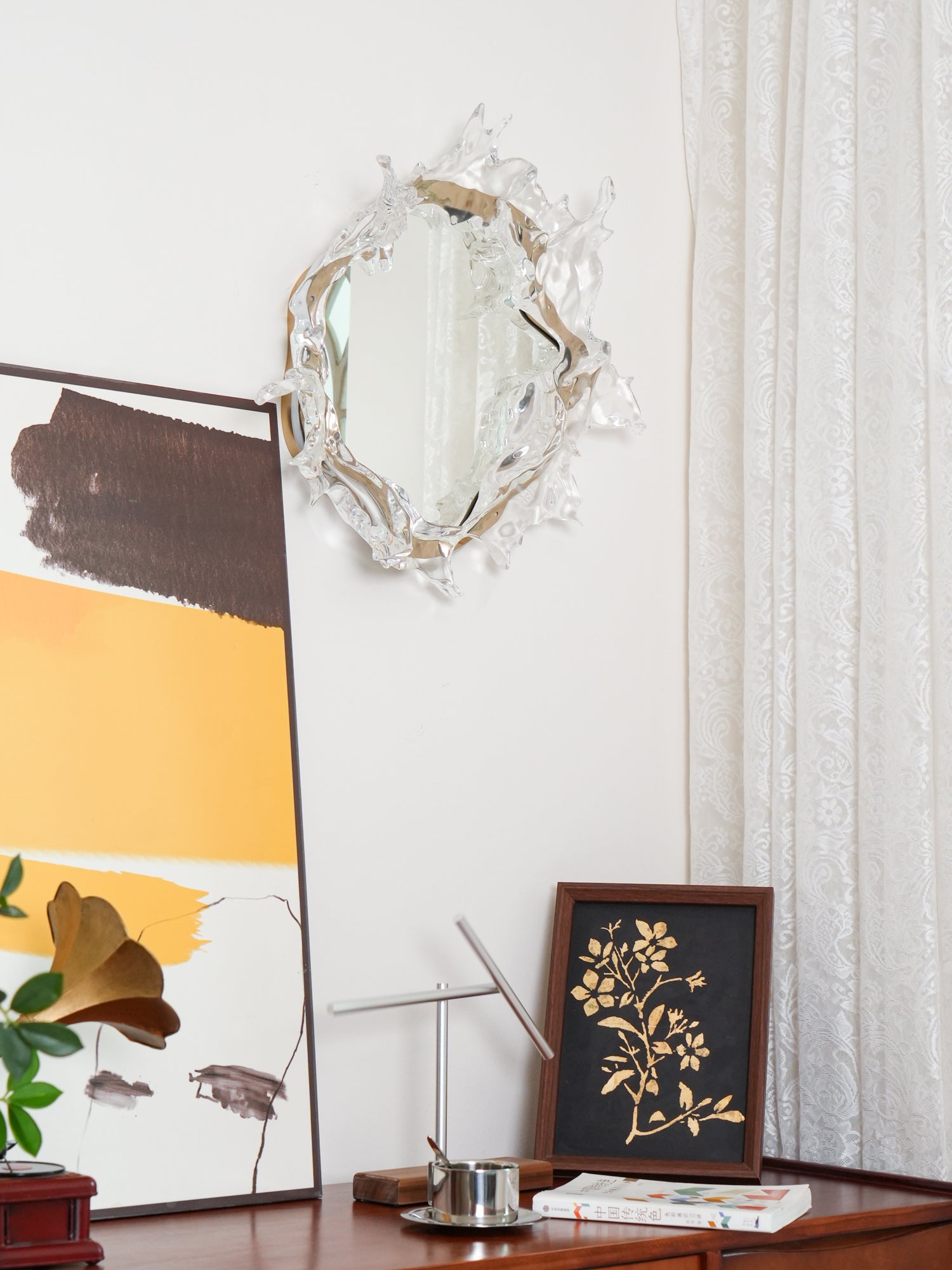 ウォータードロップミラーウォールランプ