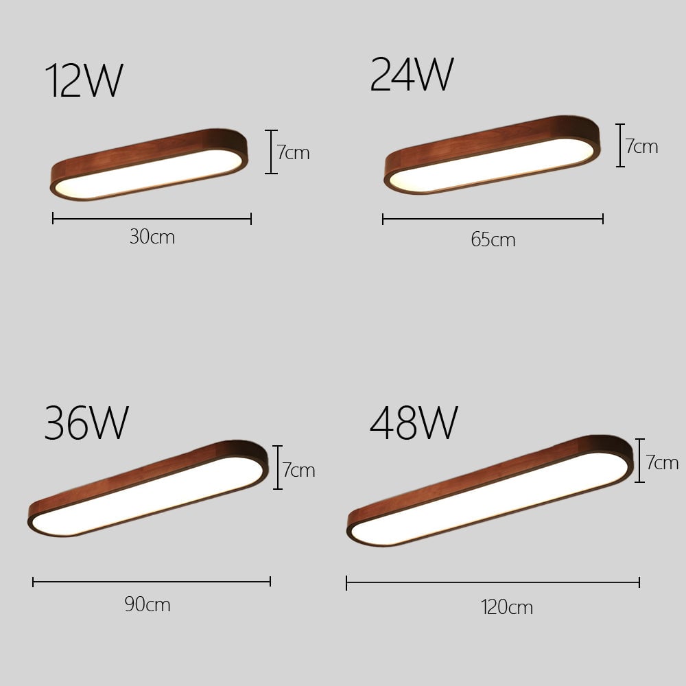 楕円形アクリルLEDシーリングライト
