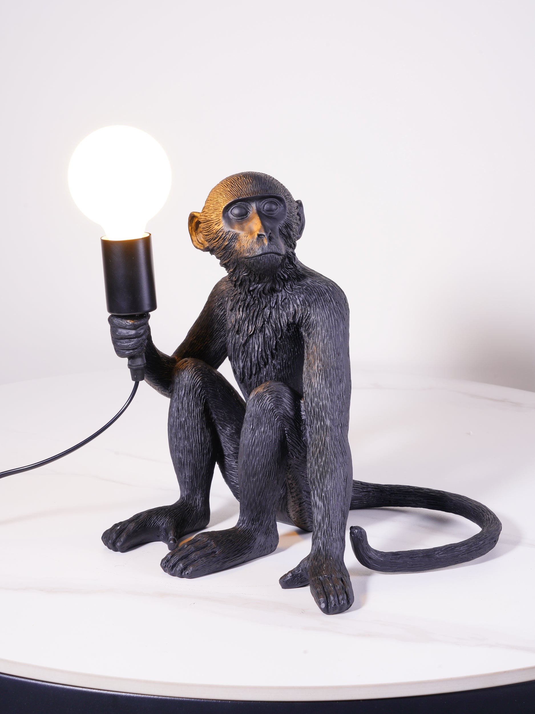 Monkey Resin Table Lamp