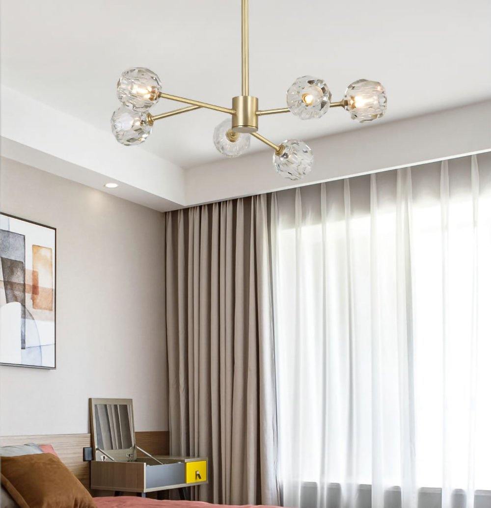 クリスタルボールラウンドクラスターシャンデリア