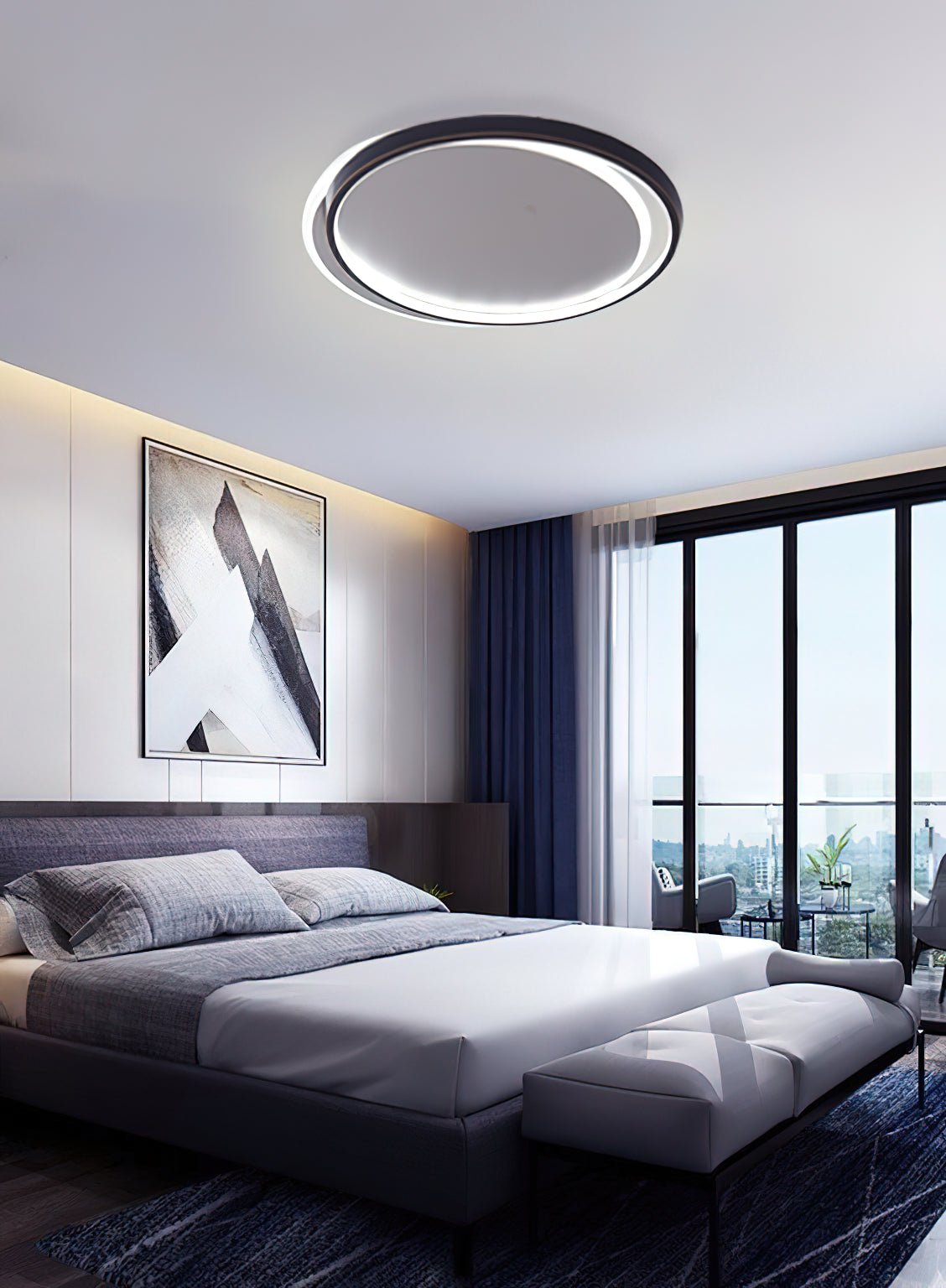 二重層銅天井ランプ