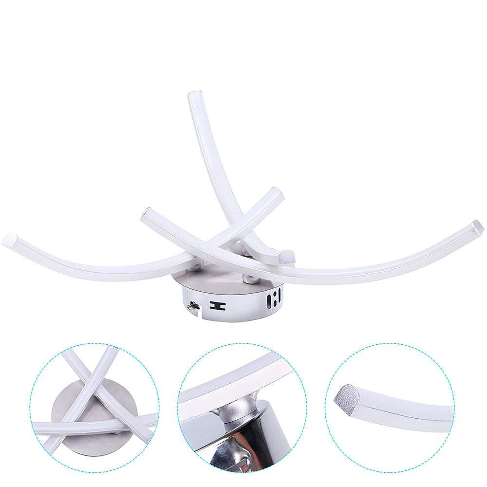 モダンなトライデントアーク寝室用LEDシーリングライト