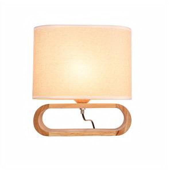 シンプルな木製テーブルライト