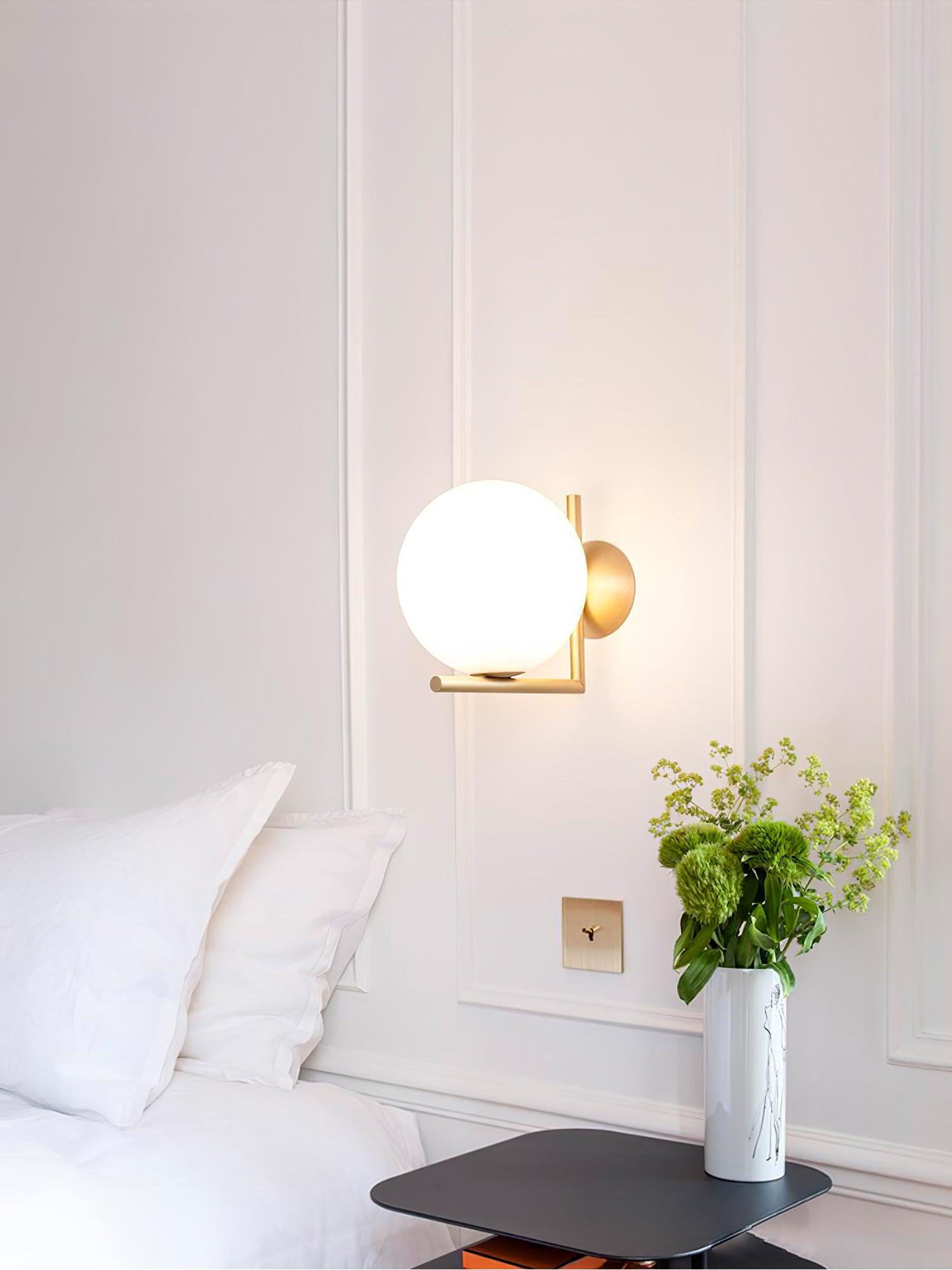 吹きガラス オパール ガラス ウォール ランプ